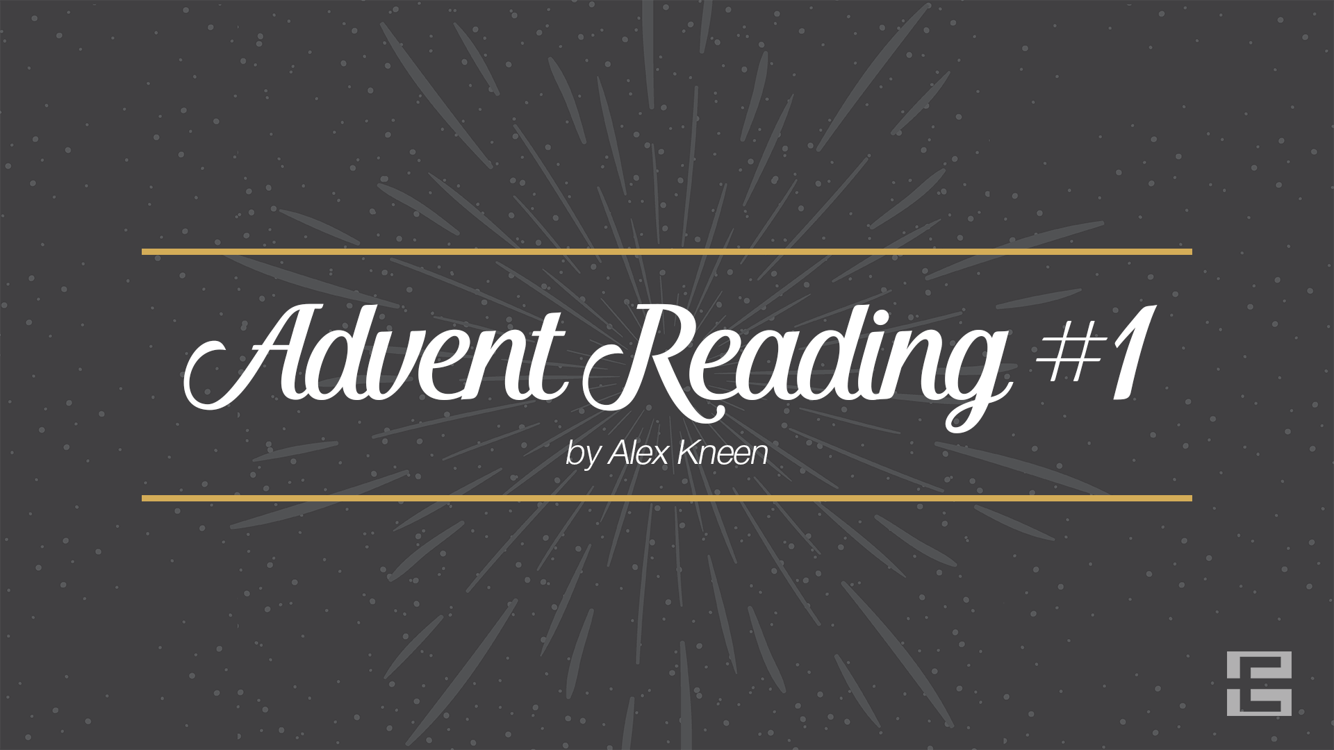 Advent Reading #1