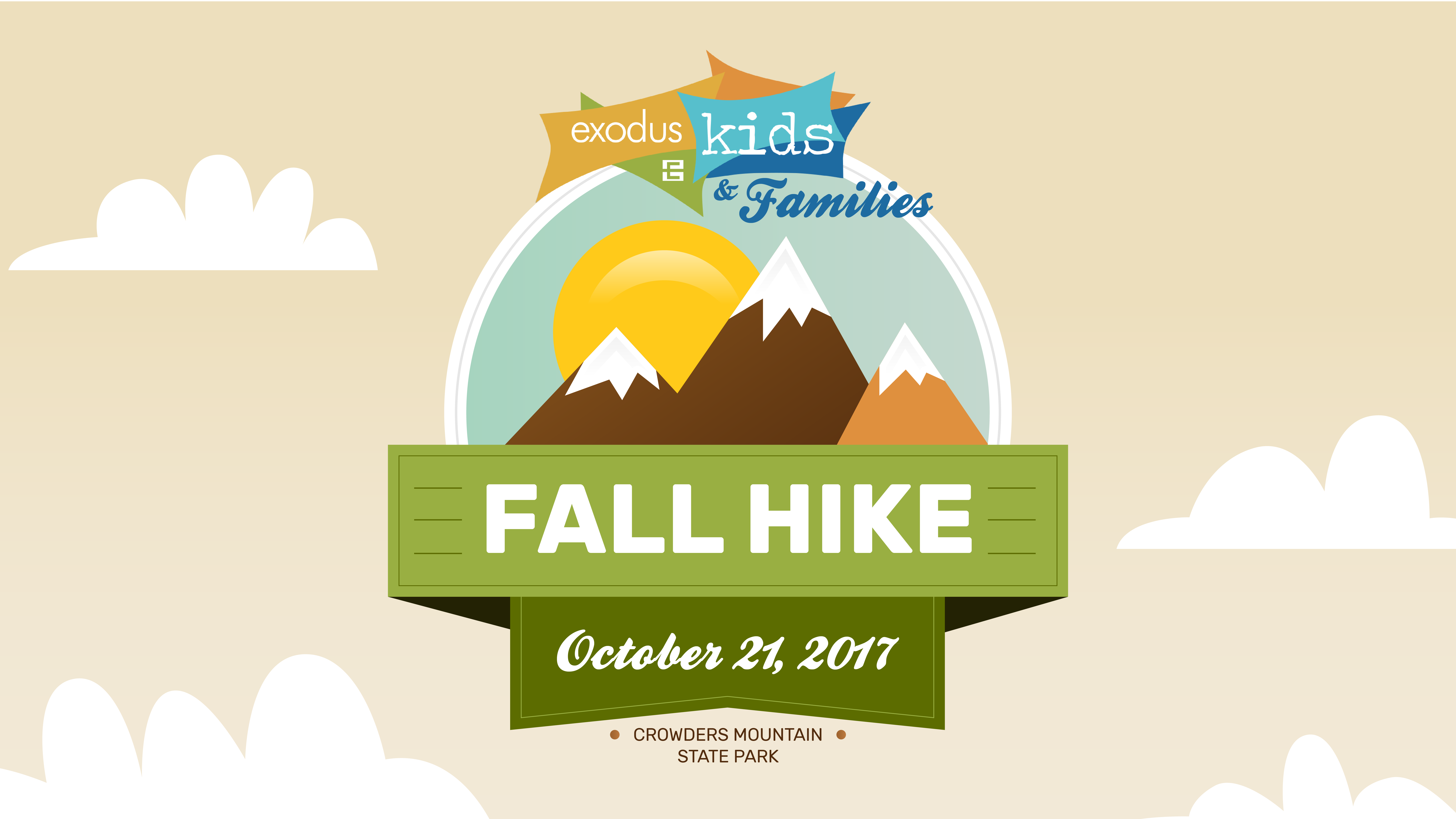 Exodus Kids & Families Annual Fall Hike – October 21