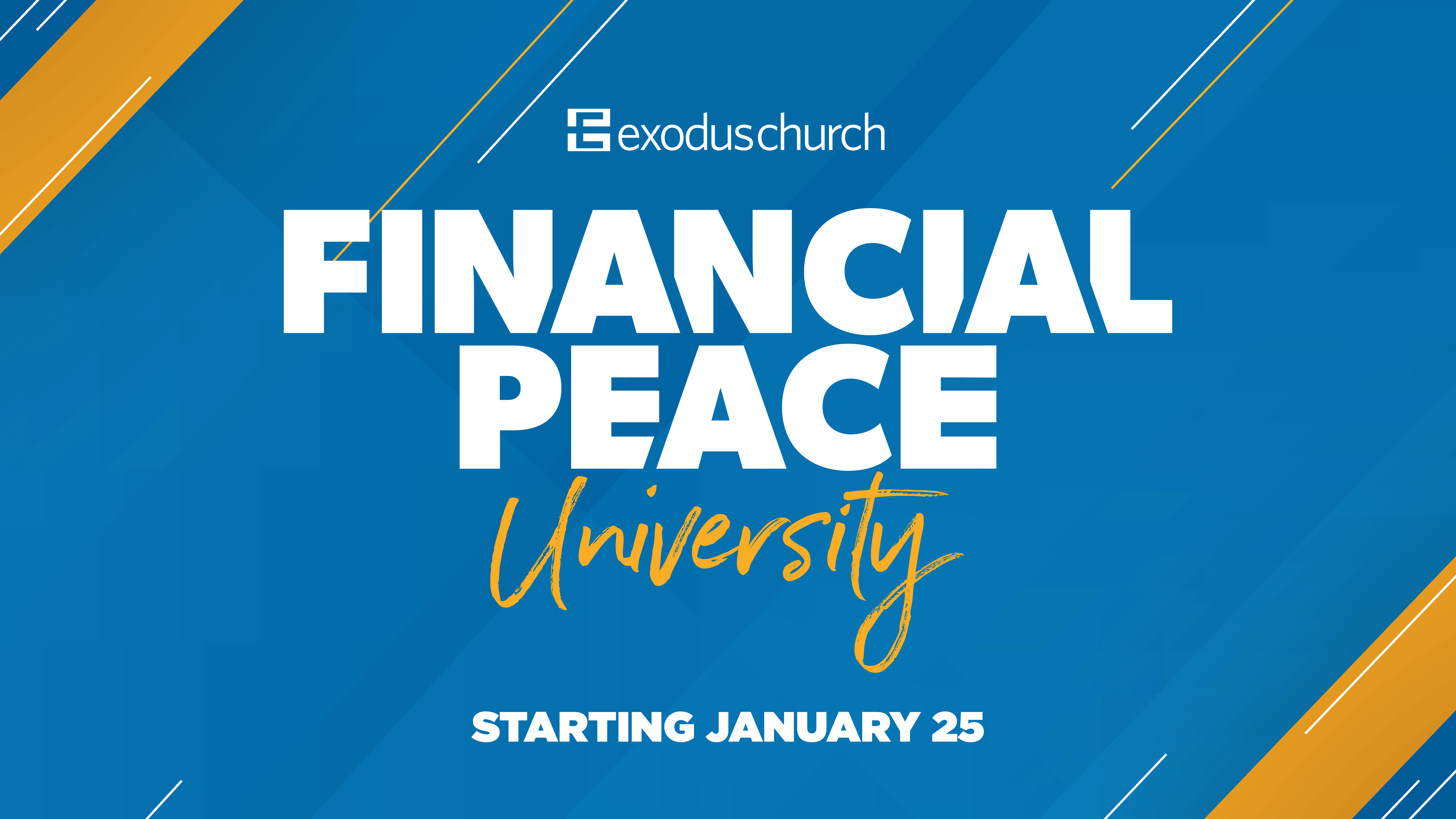 Financial Peace University Class Begins January 25th